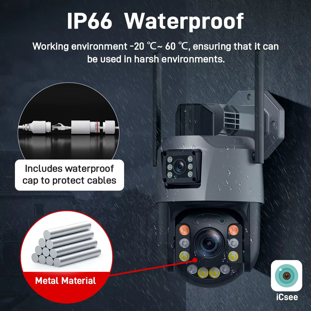Merchills 4G Solar PTZ CCTV Camera – Dual-Lens, Auto-Tracking, 24/7 Video Monitoring, NAS-Ready Outdoor Security for Farms, Airports & Highways with 3-Year Warranty